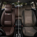 Kit Completo de Capas para Banco de Carro Nureon Universal 5 Lugares Com Airbag + Tapetes e Capa de Volante