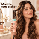 Escova Secadora 5 em 1 Multifuncional, Modeladora Alisa Seca e Dá Volume, Escova de Ar Quente Destacável, Modelador de Cachos com Íons Negativos, Presente Ideal para Mulheres, Garantia de 1 Ano