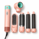 Escova Secadora 5 em 1 Multifuncional, Modeladora Alisa Seca e Dá Volume, Escova de Ar Quente Destacável, Modelador de Cachos com Íons Negativos, Presente Ideal para Mulheres, Garantia de 1 Ano